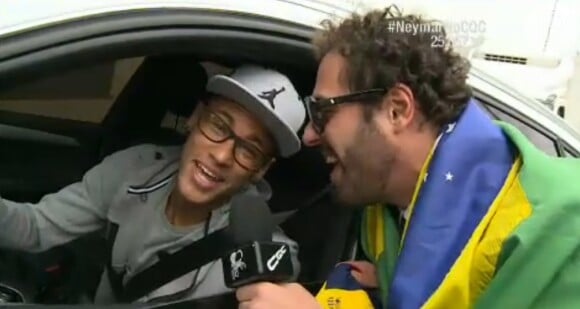Neymar dá entrevisa exclusiva para o 'CQC - Custe O Que Custar' e diz que vai torcer para o Santos no Paulistão, nesta segunda-feira, 27 de abril de 2015