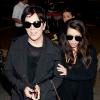 Kim Kardashian desembarca com a mãe, Kris Jenner