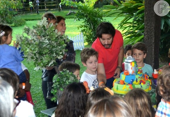Murilo e Giovanna comemoram o aniversário do filho Pietro, neste domingo, dia 26