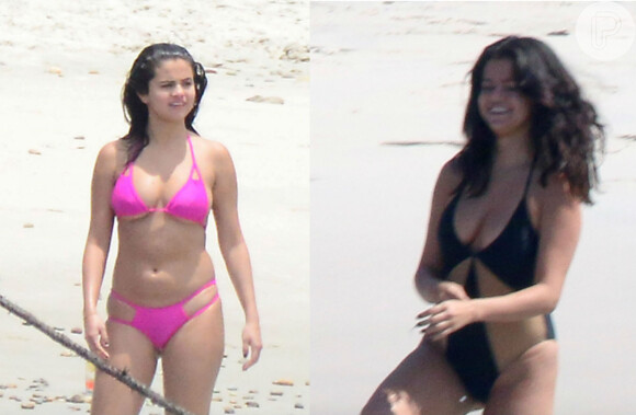 Solteira, Selena Gomez viaja para o México e é clicada em momento descontraído, exibindo barriguinha saliente