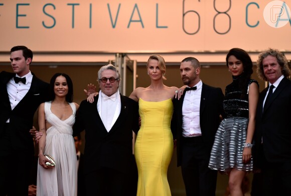 Elenco do filme 'Mad Max: Estrada da Fúria' se reune em première do longa no segundo dia do Festival de Cannes 2015