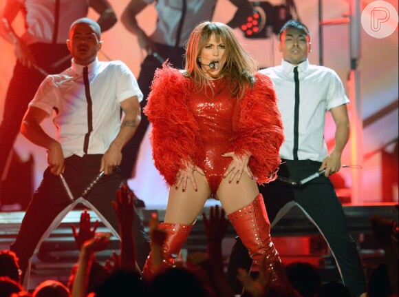 Jennifer Lopez durante performance no 'Billboard Music Awards 2013'