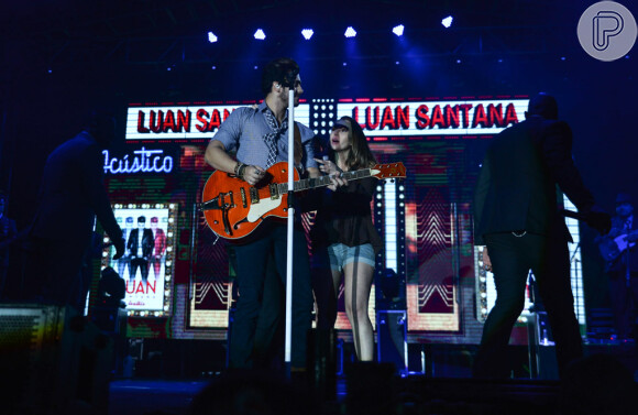 Luan Santana se apresentou durante o Festeja Sorocaba