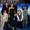 A atriz estrelou o filme 'Malévola' no ano passado e levou os filhos para conferirem a première