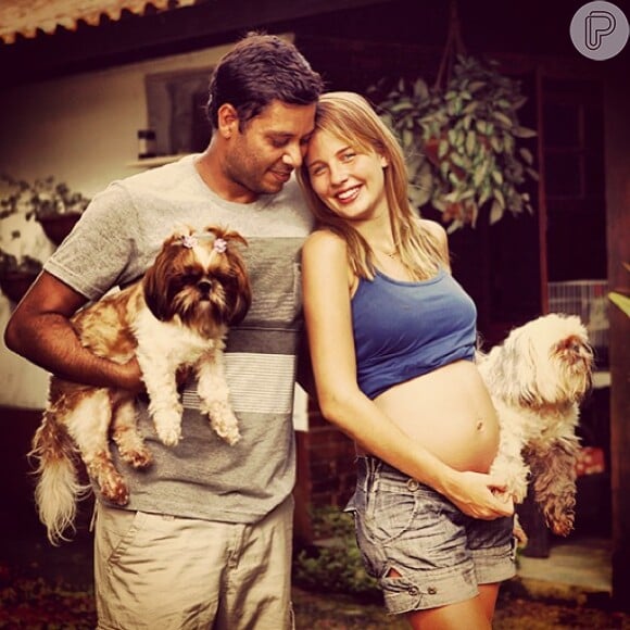Maria Eduarda é a primeira filha de Debby com o veterinário Leandro Franco