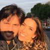 Patricia Abravanel posa com o namorado, Fábio Faria, em viagem fora do Brasil: 'Pra sempre'