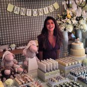 Juliana Paes faz chá de bebê para o segundo filho, Antônio. Veja fotos