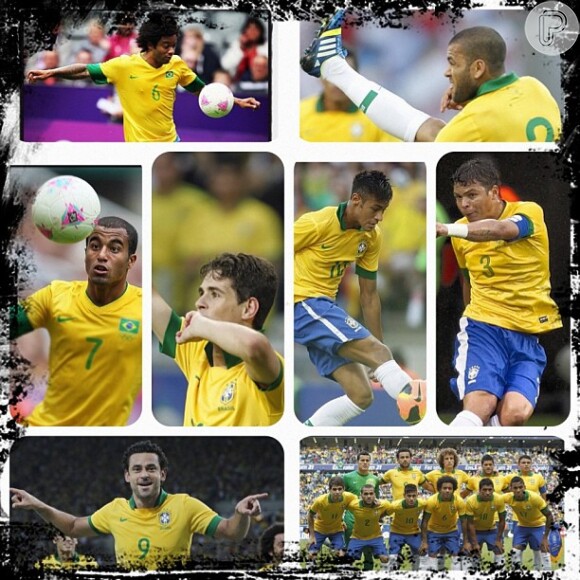 Neymar publicou fotos dos companheiros da seleção e enfatizou: 'O comprometimento individual com os esforços do grupo; isso é o que faz uma equipe funcionar!'