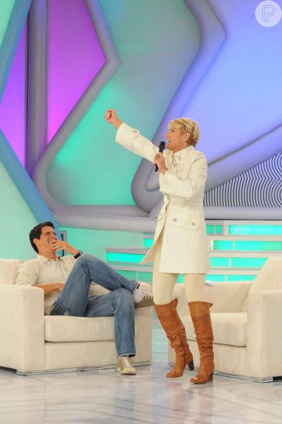 Marcio Garcia participou do quadro 'Papo X' no 'TV Xuxa' em 2008, quando a apresentadora da Record ainda estava na Globo