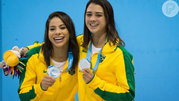 As atletas brasileiras Ingrid Oliveira e Giovanna Pedroso conquistaram a medalha de prata nesta segunda-feira, 13 de julho de 2015
