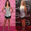 Britney Spears repetiu, nesta quarta-feira, dia 15 de julho de 2015, o mesmo vestido usado pela top brasileira Barbara Fialho em dezembro do ano passado em uma festa da Victoria's Secret