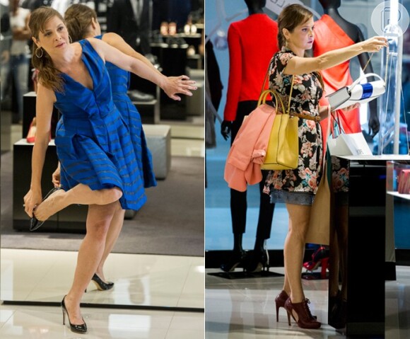 Carolina (Drica Moraes) vai escolher roupas mais sofisticadas e passar a usar sapatos de salto alto, em 'Verdades Secretas'