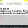 Alexandre Nero confirmou o festejo em sua conta no Instagram: "Desculpa para brincar, beber e gargalhar"