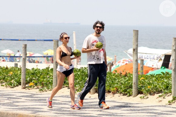 Bruna e Michel tinham o costume de caminhar juntos na praia no Rio de Janeiro