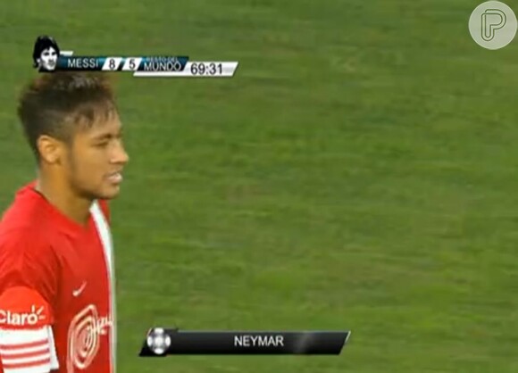 Neymar faz golaço em jogo beneficente organizado por Lionem Messi