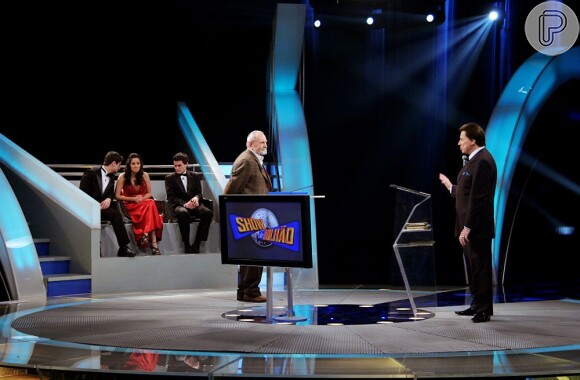 Silvio Santos grava primeiro programa da segunda temporada do 'Show do milhão', exibido em 26 de junho de 2009
