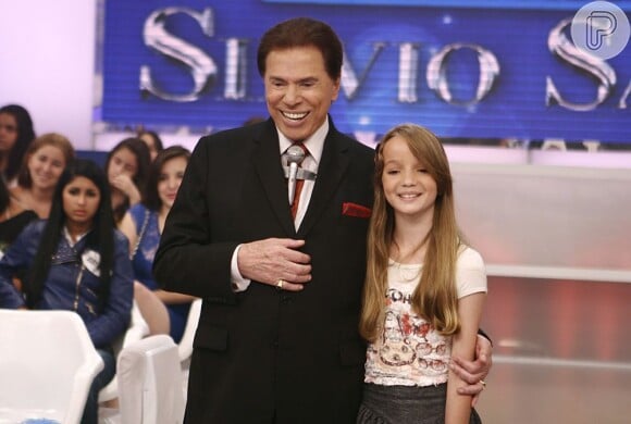 A 'menina fantasma' Ana Lyvia Padilha foi ao 'Programa Silvio Santos' em dezembro de 2012, após o sucesso da pegadinha no elevador