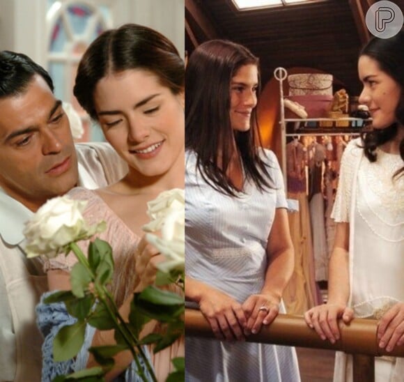 Luna (Liliana Castro) reencarnou em Serena (Priscila Fantin) para viver novamente seu amor com Rafael (Eduardo Moscovis), na novela 'Alma Gêmea', em 2006