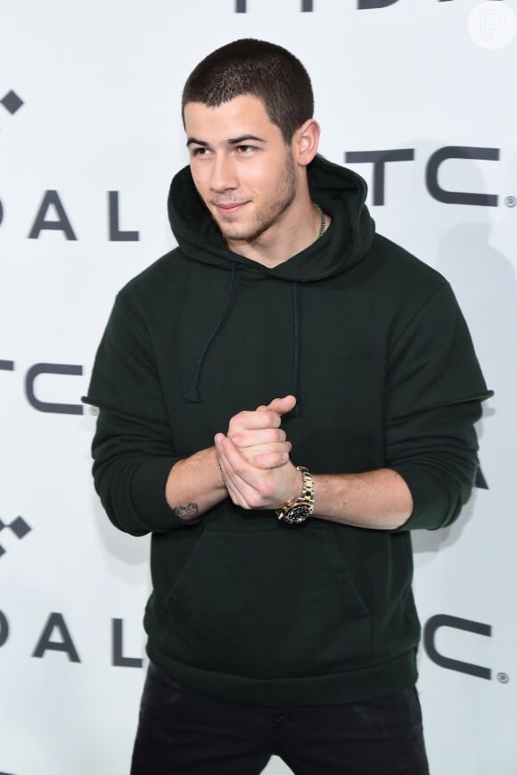 Nick Jonas esteve no evento 'Tidal X: 1020', nos EUA, nesta terça-feira, 20 de outubro de 2015