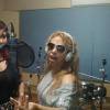 Joelma Calypso e Priscila Senna, da Banda Musa, gravam música na última segunda-feira (19)