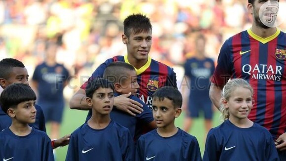 Neymar estreou pelo Barcelona em amistoso contra o time polonês Lechia Gdansk