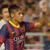Neymar marcou seu primeiro gol com a camisa do Barcelona contra a Tailândia, nesta quarta, 07 de agosto de 2013