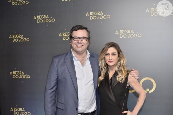 João Emanoel Carneiro e Amora mautner, autor e diretora da novela 'A Regra do Jogo'