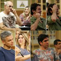Bruno Mazzeo e elenco choram em coletiva da 'Escolinha do Professor Raimundo'