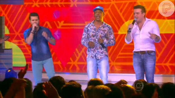 Marcos e Belutti fizeram show em progama da Globo