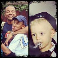 Neymar homenageia o pai em foto engraçada e sente saudades do filho