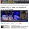 A notícia de maior destaque na imprensa espanhola foi o desempenho de Bruna dançando funk no 'Dança dos Famosos'. O 'Mundo Deportivo' classificou a performance como sedutora