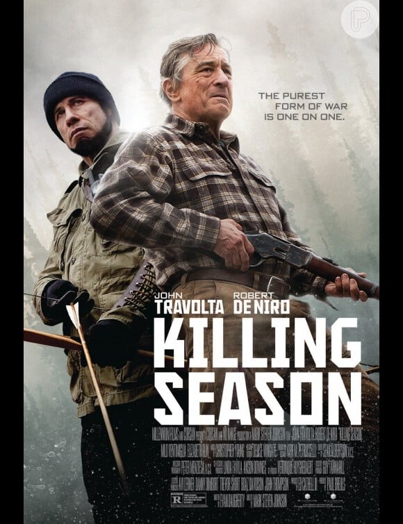 Robert de Niro é o americano Benjamin Ford no filme 'Killing Season'. Ele é um veterano da Guerra da Bósnia, que decide morar em uma cabana isolada na floresta para esquecer os traumas dos anos de combate