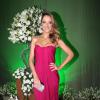 Ticiane Pinheiro escolheu um vestido longo rosa para a ocasião