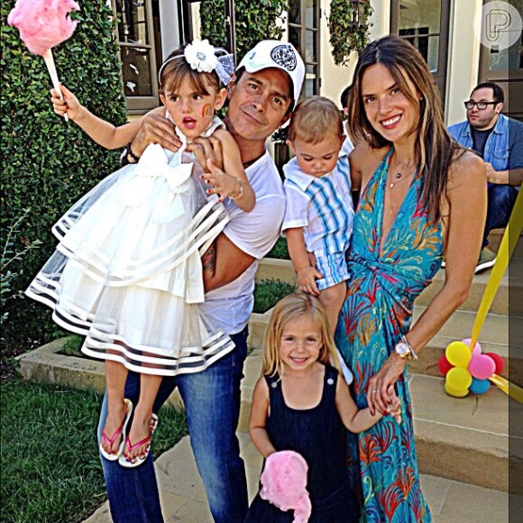 Alessandra Ambrósio festeja o aniversário de 5 anos da filha Anja, na Califórnia, nos EUA, em 31 de agosto de 2013