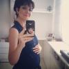 Larissa Maciel exibe barriga de grávida de quatro meses, em 3 de setembro de 2013