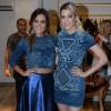 Giovanna Lancellotti e Sophia Abrahão se encontraram na noite desta quinta-feira, 25 de fevereiro de 2016, em São Paulo