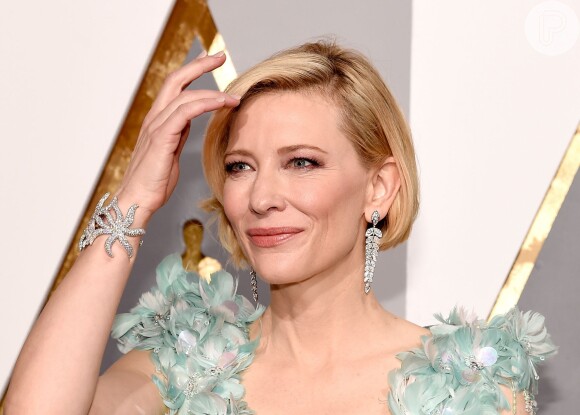 Cate Blanchett usou diamantes da grife Tiffany & Co