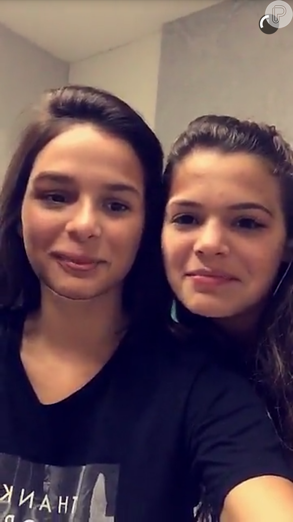 'Não tem graça, somos muito parecidas', disse Bruna Marquezine em seu Snapchat