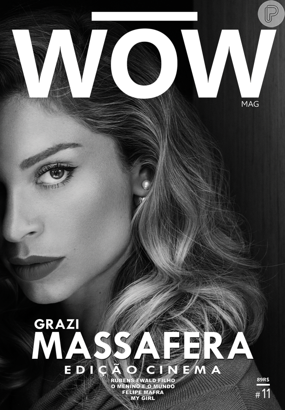 Grazi Massafera é a capa da 11ª edição da revista 'WOW'