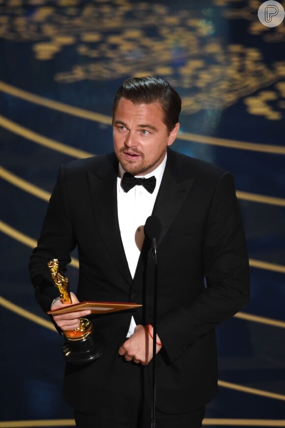Leonardo DiCaprio emocionou em seu discurso sobre o meio ambiente e o homem