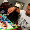 O artilheiro do Fluminense, Fred ganhou bolo com a estampa da sua foto