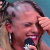 Babi Rossi teve o cabelo raspado no 'Pânico' em abril de 2012