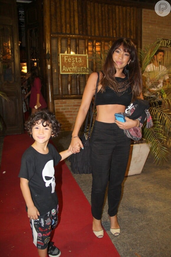 Daniele Suzuki é mãe de Kaue, de 4 anos