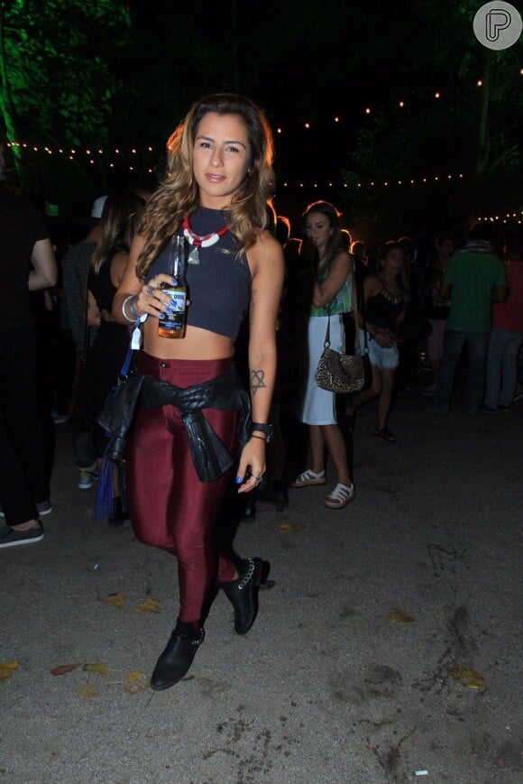 Paula Morais na festa Corona Sunset, que aconteceu na Barra da Tijuca, Zona Oeste do Rio, na noite deste domingo, 15 de maio de 2016