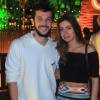 Jayme Matarazzo e a namorada, Luiza Tellechea, na festa Corona Sunset, que aconteceu na Barra da Tijuca, Zona Oeste do Rio, na noite deste domingo, 15 de maio de 2016