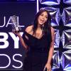 Kim Kardashian seguiu o protocolo da premiação e disse só cinco palavras em seu discurso de agradecimento