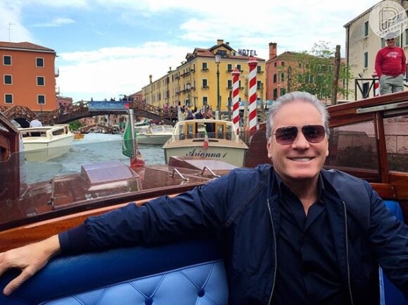 Roberto Justus emendou um passeio atrás do outro em Veneza, na Itália