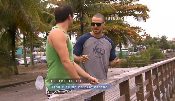 Caio Castro, o cozinheiro, foi andar de wakeboarding e skate com Felipe Titto, amigo do Caio ator