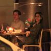 Guilhermina Guinle sai para jantar com o marido, Leonardo Antonelli, em um restaurante japonês da Zona Sul do Rio, em 28 de outubro de 2013