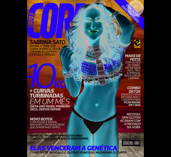 Sabrina Sato é capa da revista 'Corpo a Corpo' e revela os segredos de sua preparação para o carnaval 2014, em 8 de novembro de 2013
